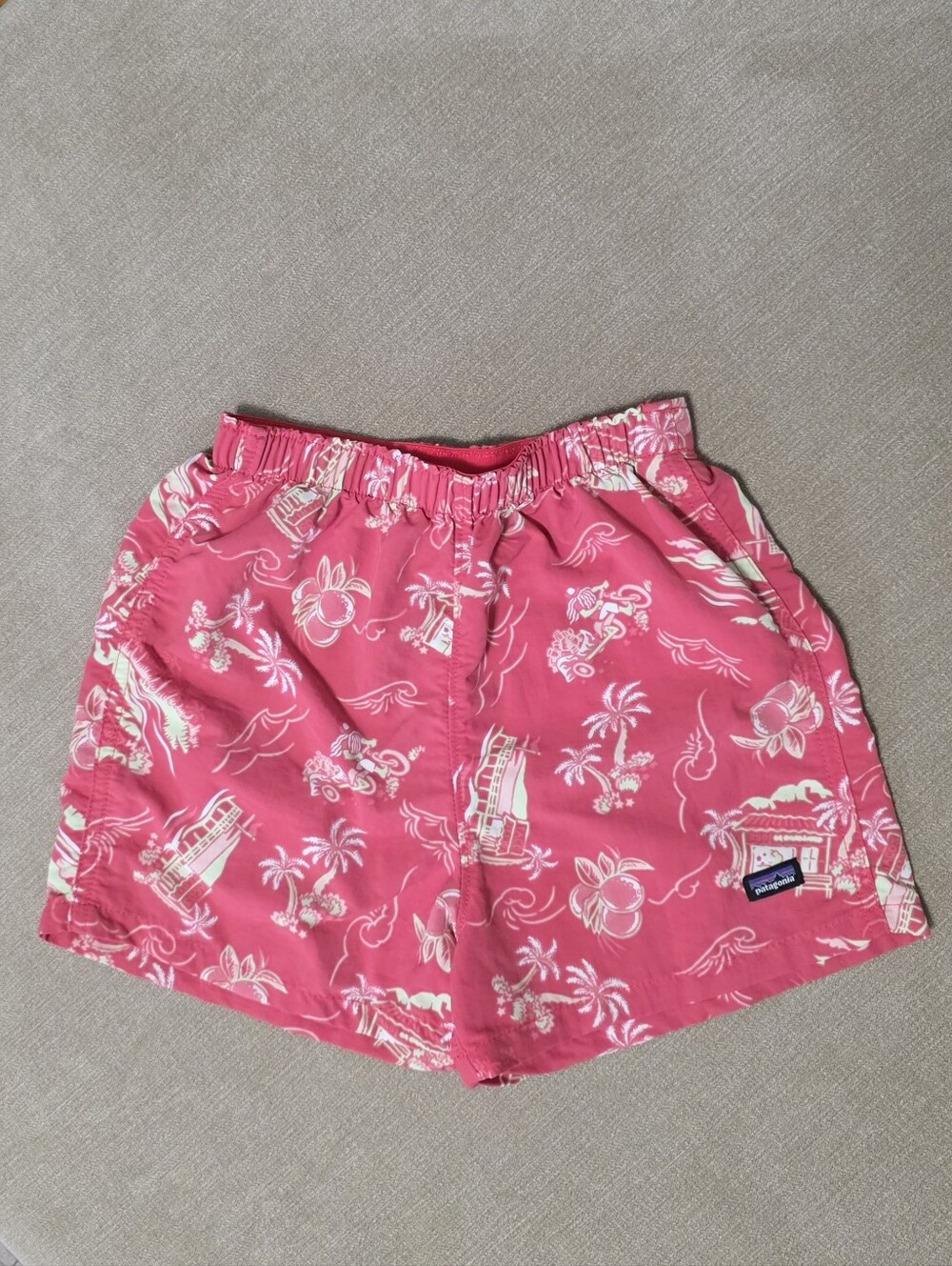 Patagonia Toddler Baggies Shorts Size 4T (Unlined) Tropical Print
